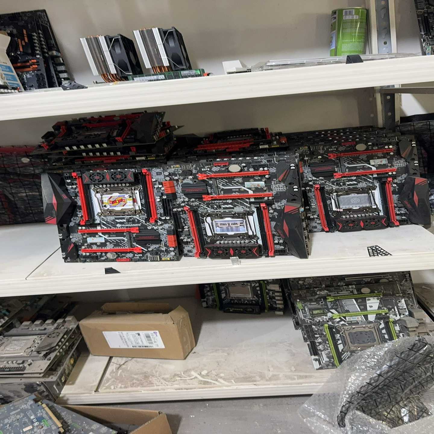 出70张2华南x99-bd3主板真芯片豪华大板包测试。带全新--议价商品