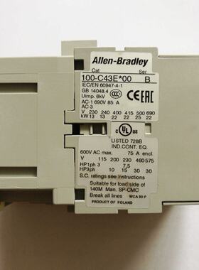 配件接触器100C43EJ10100C43E00100C43EJ00议价