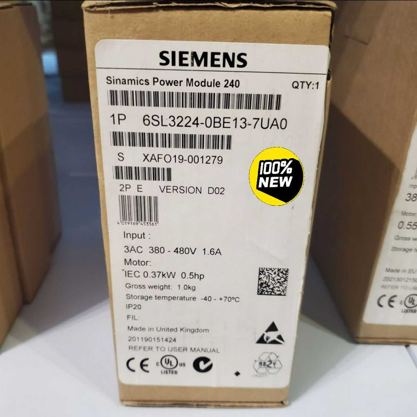 6SL3224-0BE13-7UA0G120 功率~询价