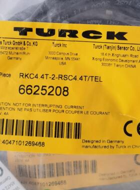 图尔克 RKC44T-2-RSC44TTEL  6625208 4芯  公母头 2米