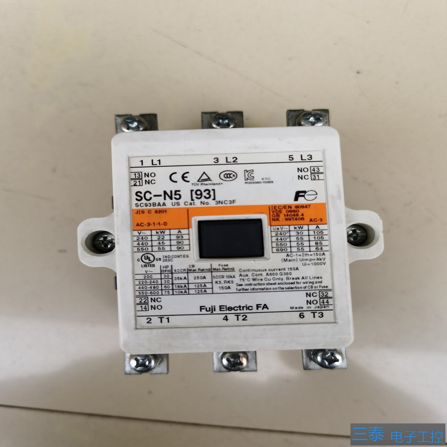 SC-N593接触器安川110KW变频器的线，议价