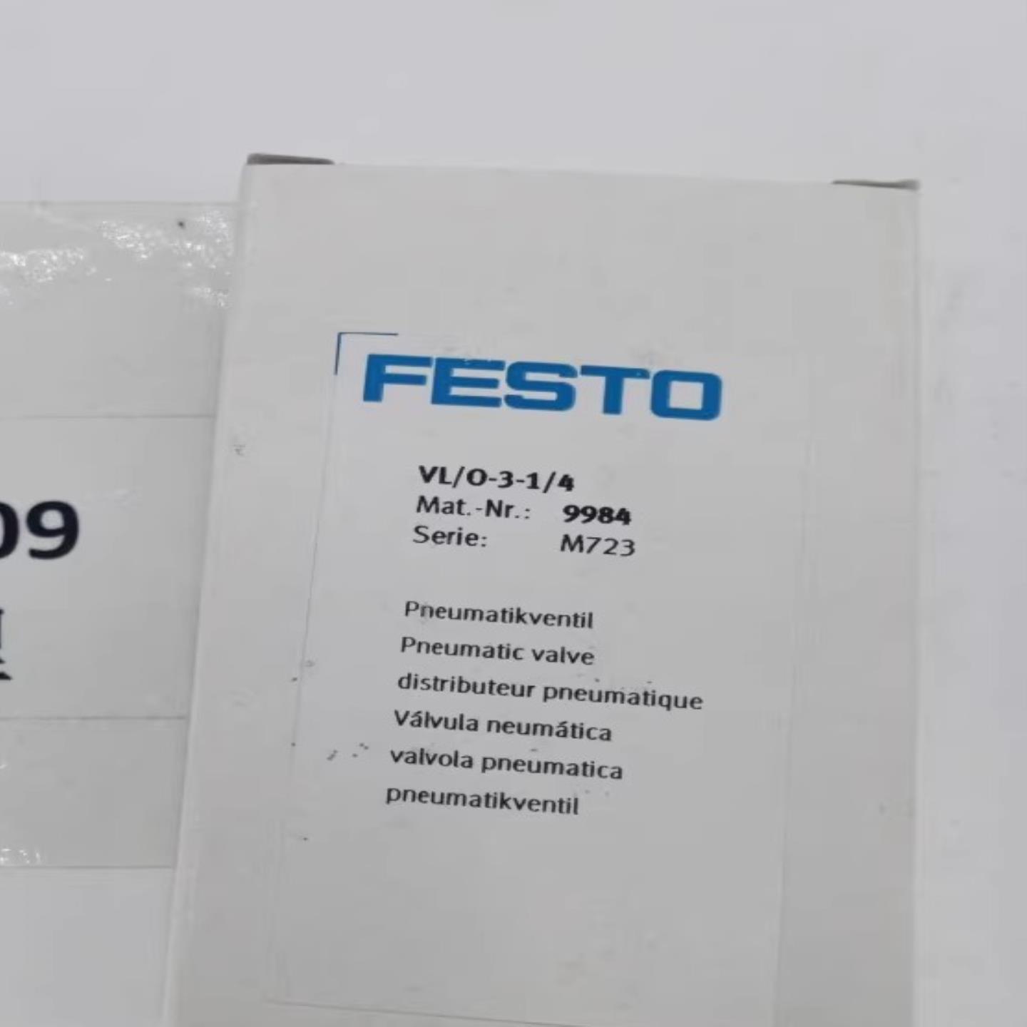 费斯托FESTO 气控阀 VL0-3-14 9984 真实现货保真