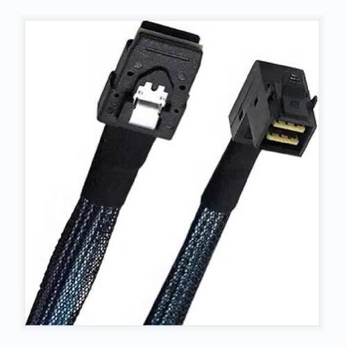 供应弯头原装Mini SAS线SFF-8087转8643阵列卡背板转接线12G对6G