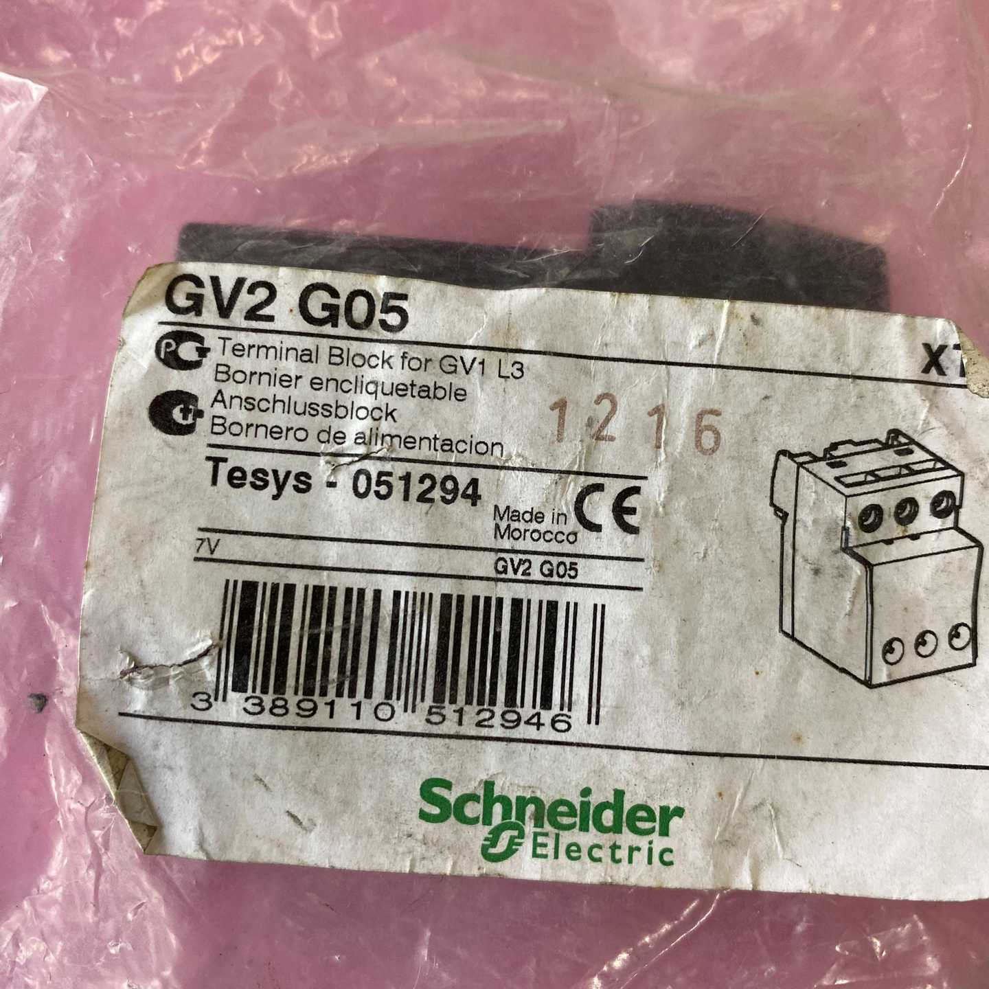 全新施耐德GV2G05接线端子！适用于GV1L3。Tes--议价商品