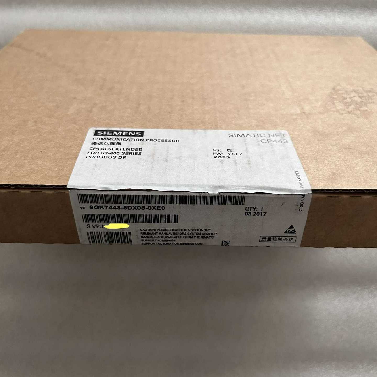 6GK7443-5DX05-0XE0仅拆封实图如询价