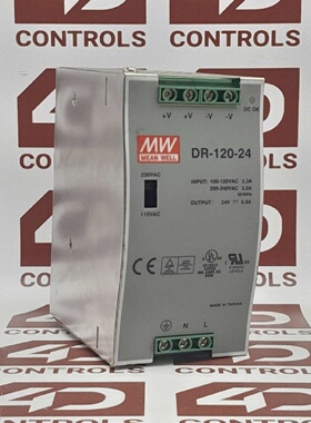 议价Dr12024  Mean Well  Power Supply 100240Vac  24Vdc 5A Use