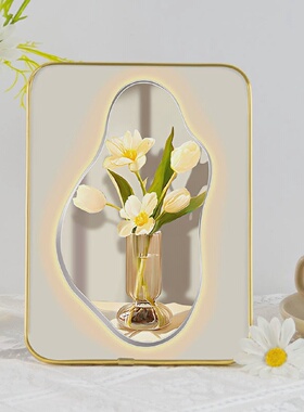 艺术摆件高级感小众小清新花朵花卉桌面玄关床头柜装饰画卧室摆台