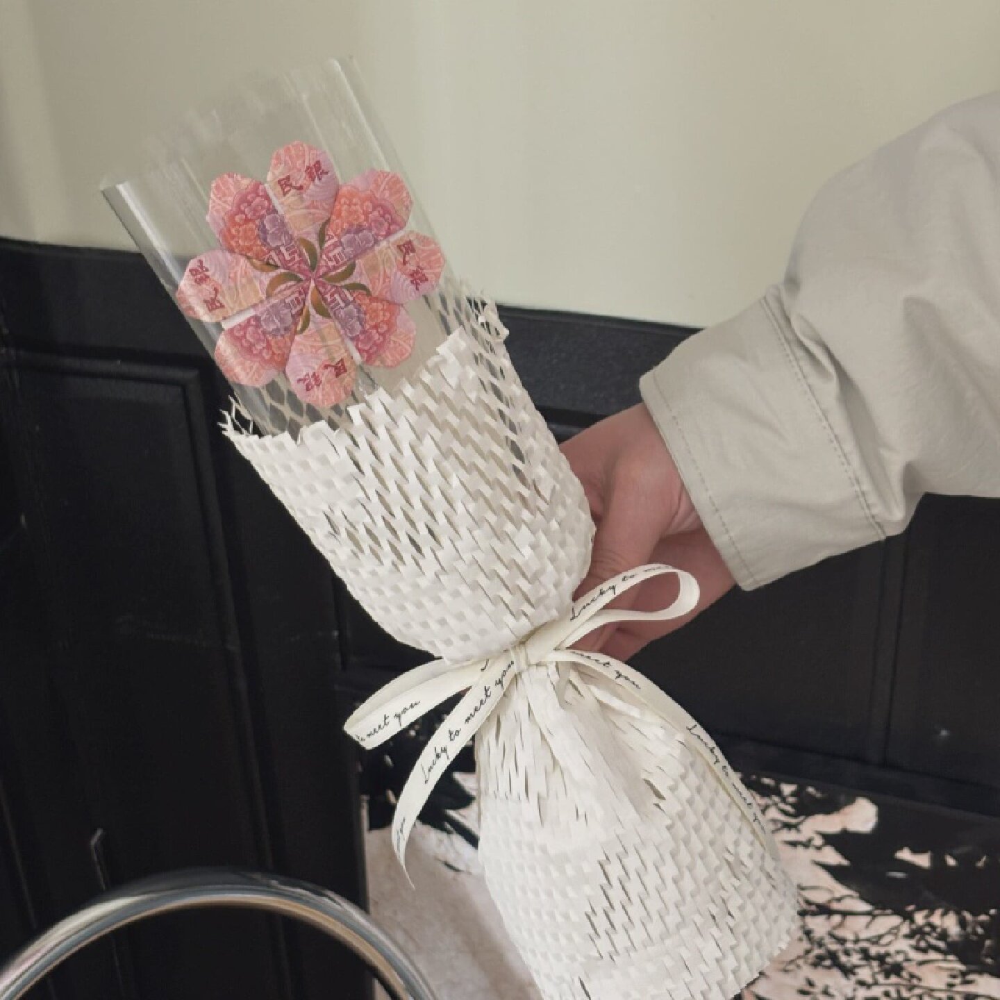 高颜值见面小花束有钱花手工diy材料送妈妈男女朋友闺蜜生日礼物