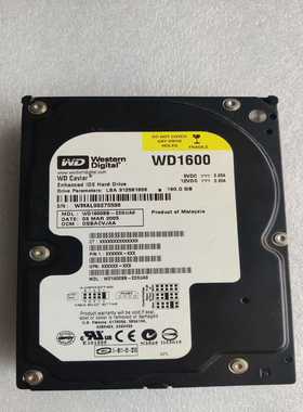 议价西数WD1600IDE机械硬盘西数160G黑盘WD160