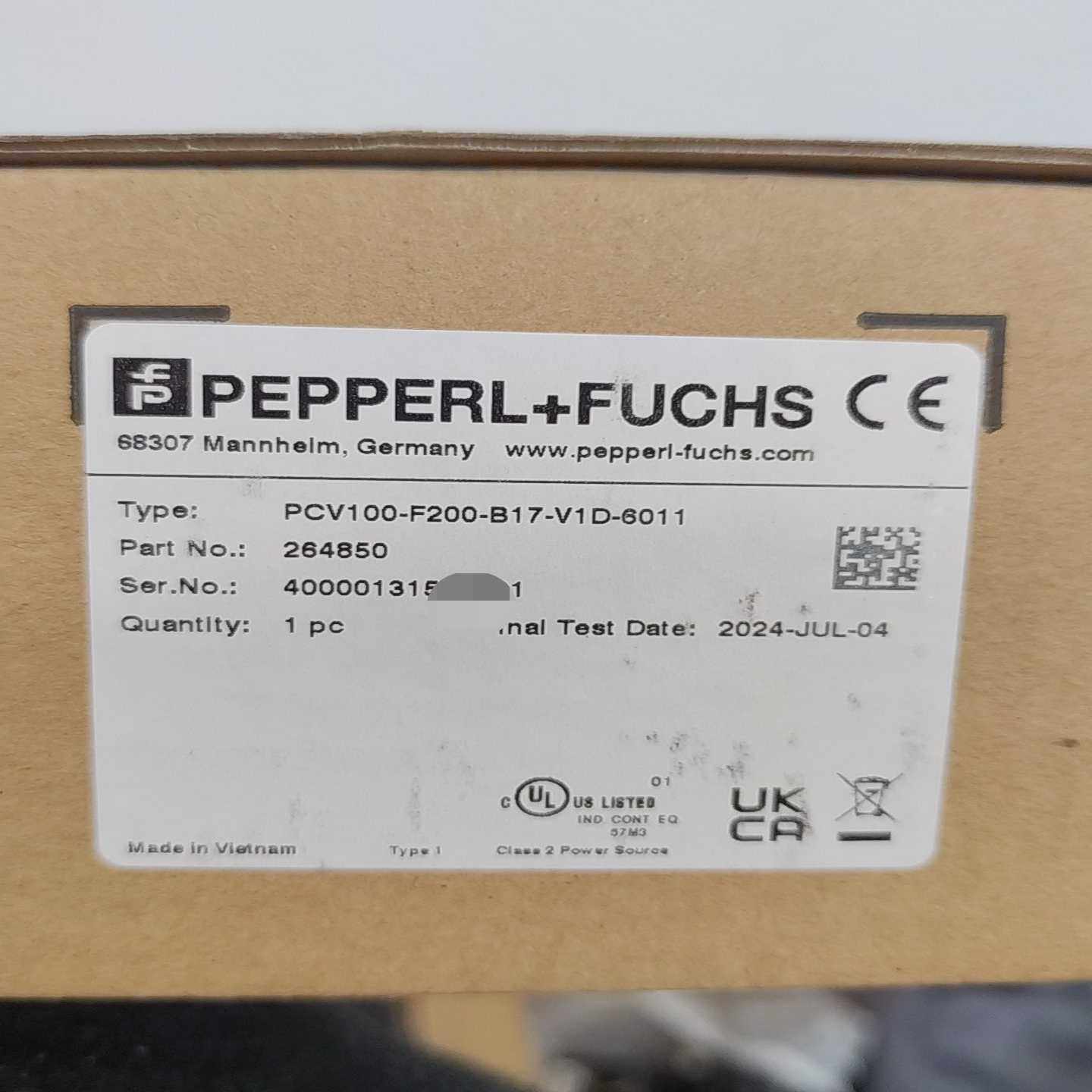 倍加福PCV100-F200-B17-V1D-6011原~询价