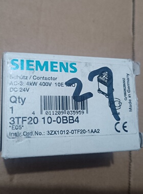 全新西门子3TF20100BB4直流接触器库存商品原装正-议价