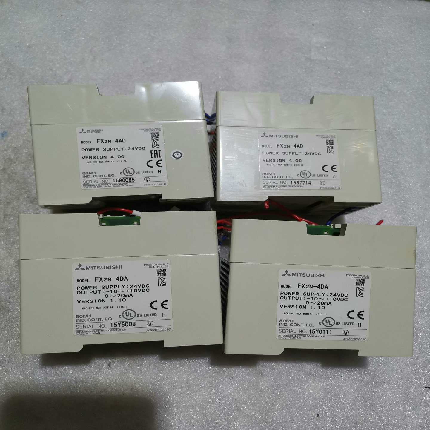 三菱FX2N-4DAFX2N-4AD原装正品拆机现货各两-议价