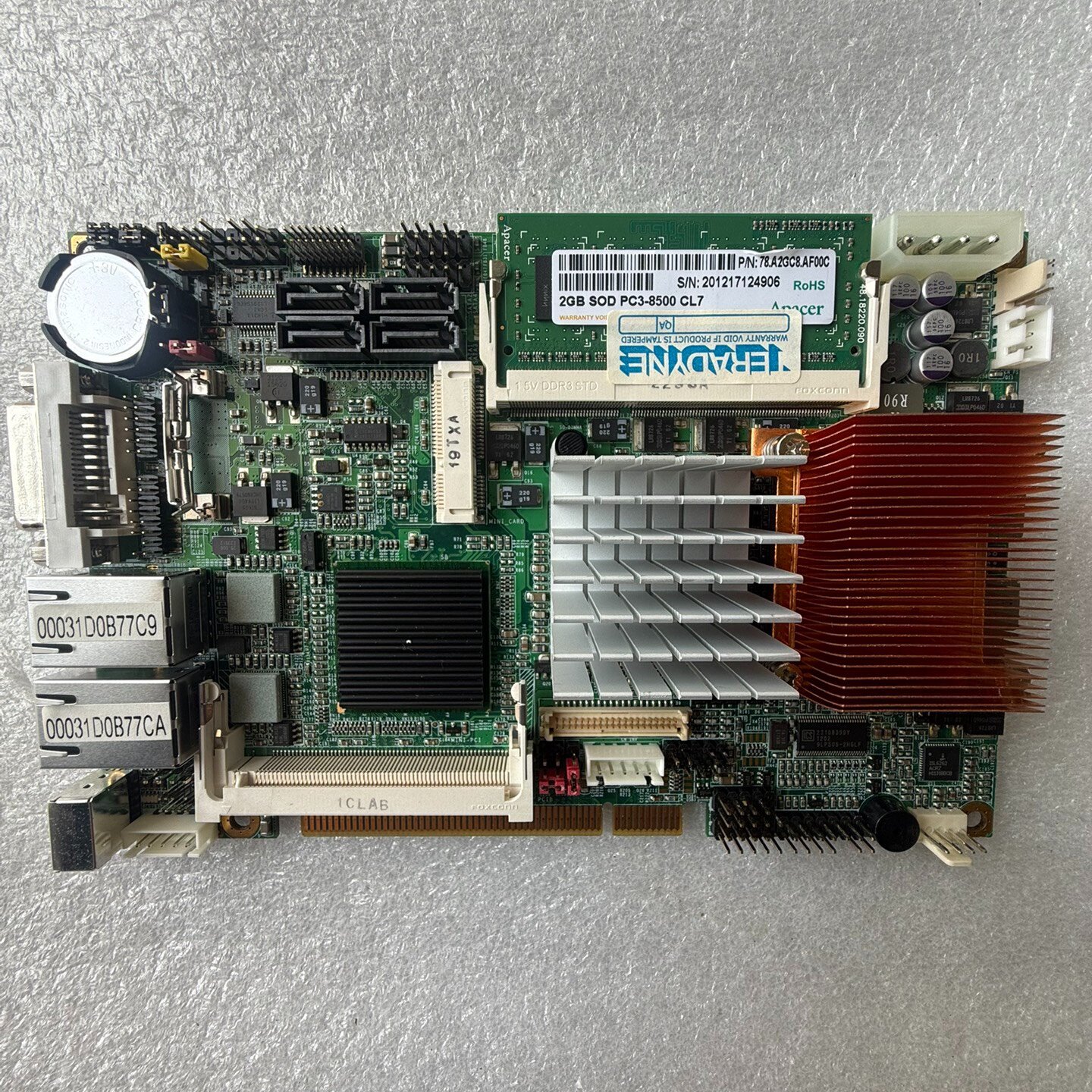 肯懋 HS-771 工控主板 带CPU 内存 散热器【议价】