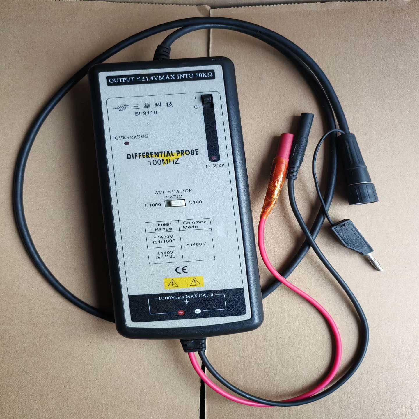 三华科技SI-9110高压隔离探头，可以通电，成色漂亮。--议价商品