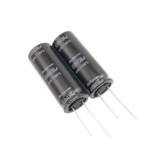 红宝石450V 150UF铝电解电容器 主机电源用KXW直插式滤波电容 Rub