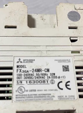 三菱PLCFX3GA24MTCM原装正品