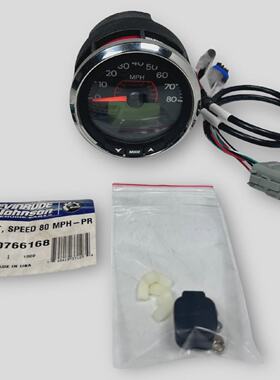 Evinrude Johnson 0766168 80 MPH Speedometer Gauge Kit 12V