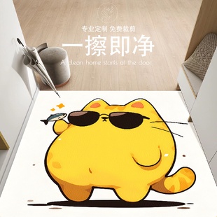 入户门地垫门口耐脏免洗进门脚垫pvc皮革门垫可擦洗防滑室外垫子