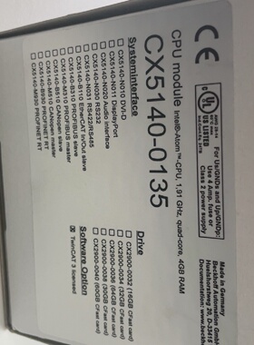 BECKHOFF倍福CPUCX51400135全新原