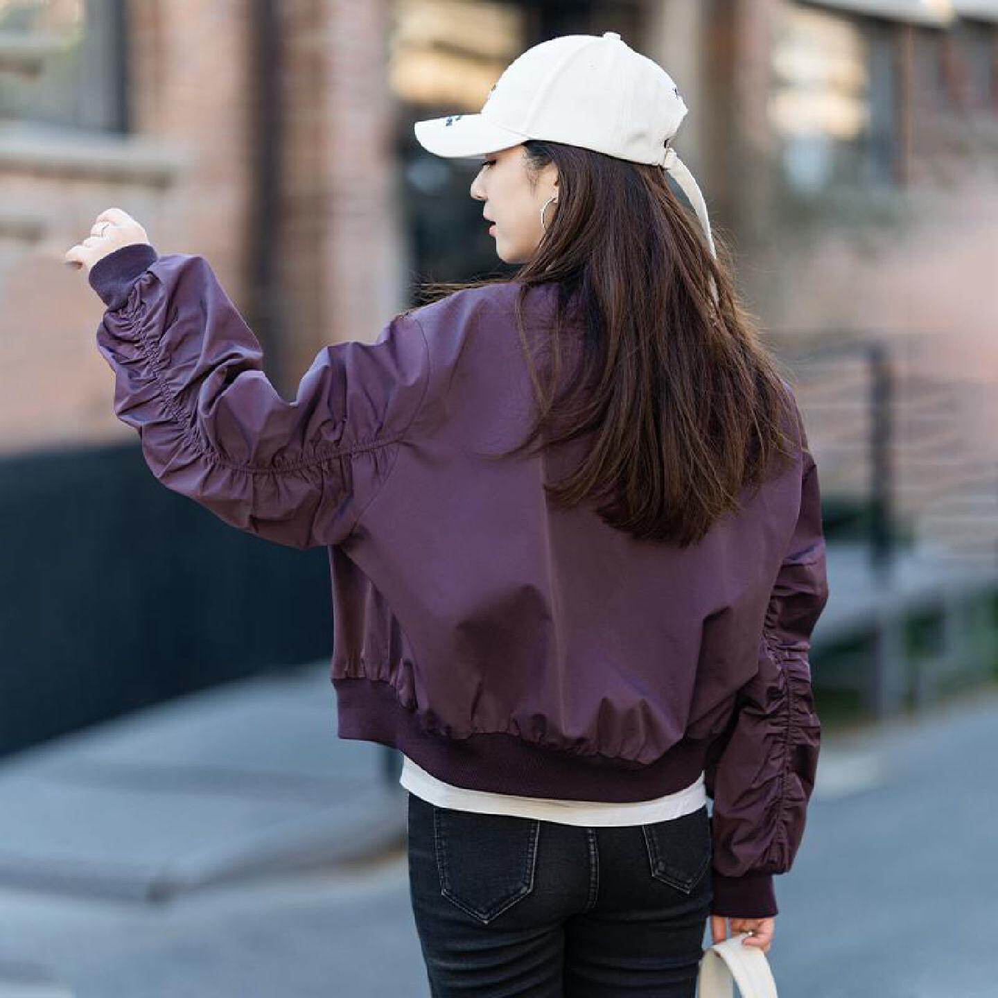 美式棒球服外套女春秋2025新款今年流行爆款短款夹克女款衣服上衣