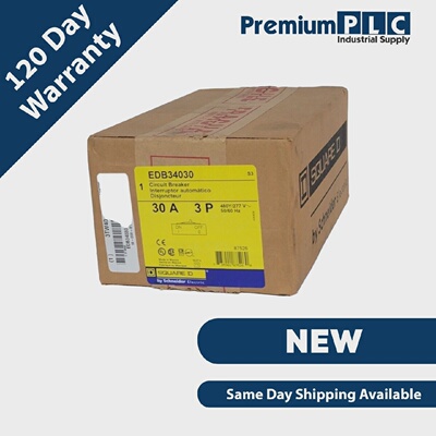 全新未拆封SQUAREDEDB34030CIRCUITBREAKER30A3P5060Hz