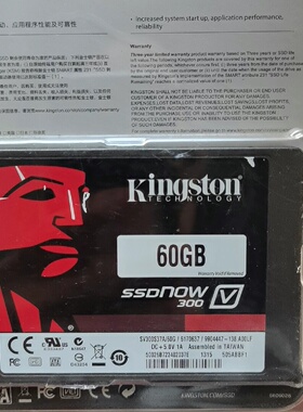 金士顿SSD固态硬盘60GB容量UV400系列全新一个-议价