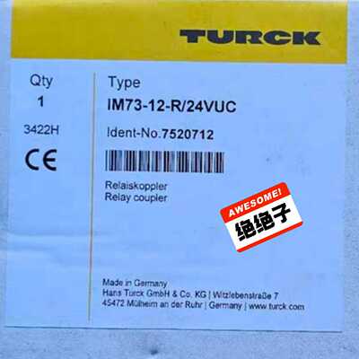 全新图尔克TURCKIM73-12-R/24VUC，德-议价