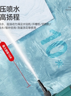 水钻抽水泵小水泵水钻开槽机水泵小型无刷微型12v切割潜水泵220V
