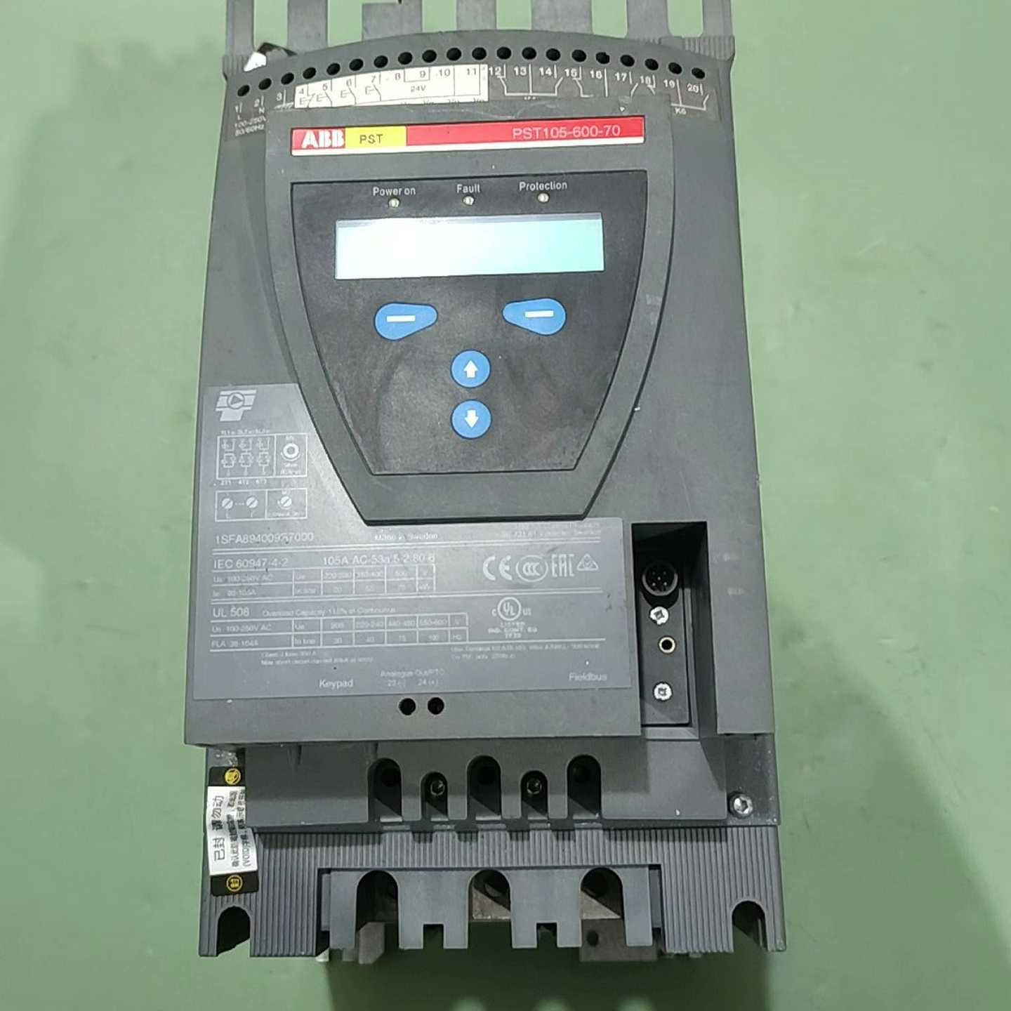 咨询-ABB软启动PST105-600-70，55KW，