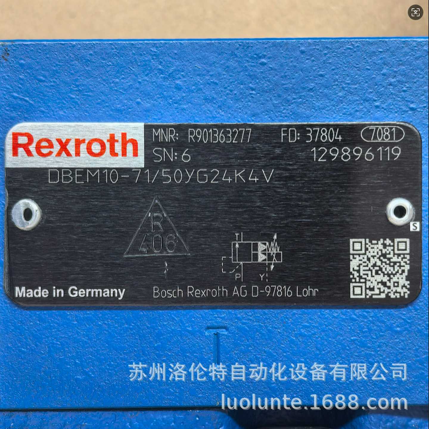 R90L1363277DBEM10-7X/50YG24K4V/Rexroth/液压阀/全新原