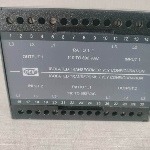DEIF GS Box Interface Isolated Transformer Y CONFIGURATION W