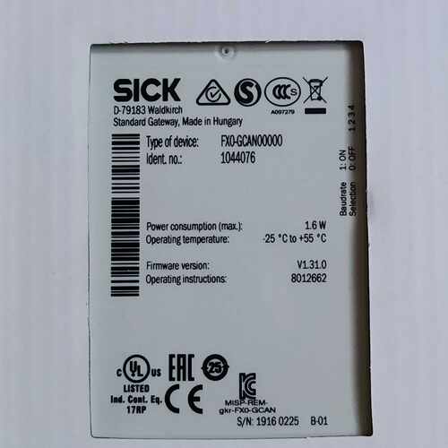 询价SICK西克继电器FXO-GCAN00000订货号：1