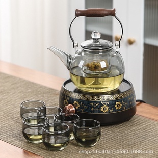 煮茶壶玻璃耐高温办公室茶具家用泡茶烧水壶可明火电陶炉茶器茶壶