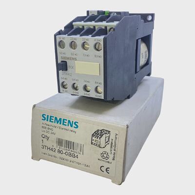 Siemens 3TH42800BB4 Contactor 80E 8NO 24V DC For Industrial