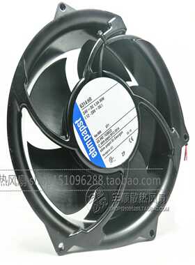 议价-12V24V48V17CM无刷直流风机大风量圆型金属烧烤吸烟散热