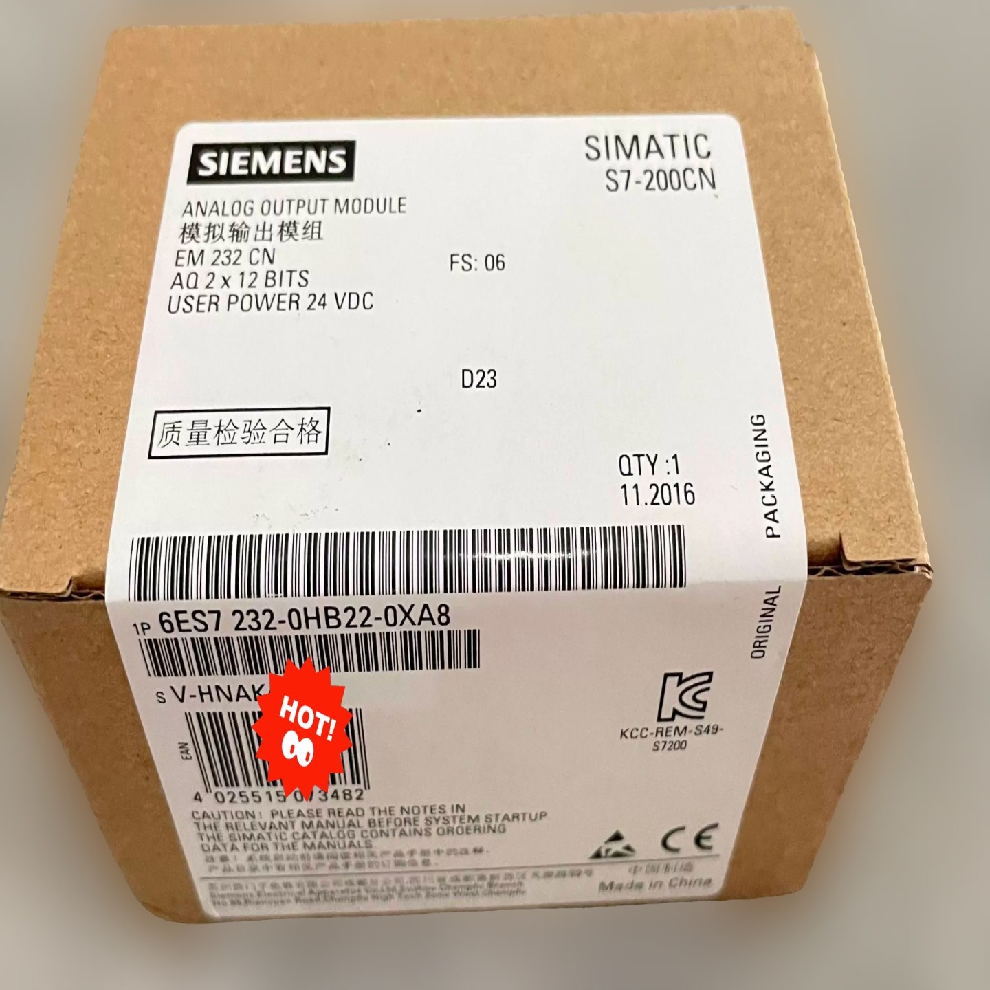 【请询价】6ES7232-0HB22-0XA8 6ES7 232-0H