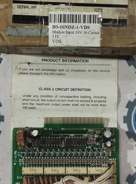 GE Fanuc IC610MDL107B PLC Sink Load Input Module 16Circuits
