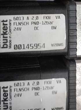 宝德burket电磁阀6013  fkm（地坛设备）