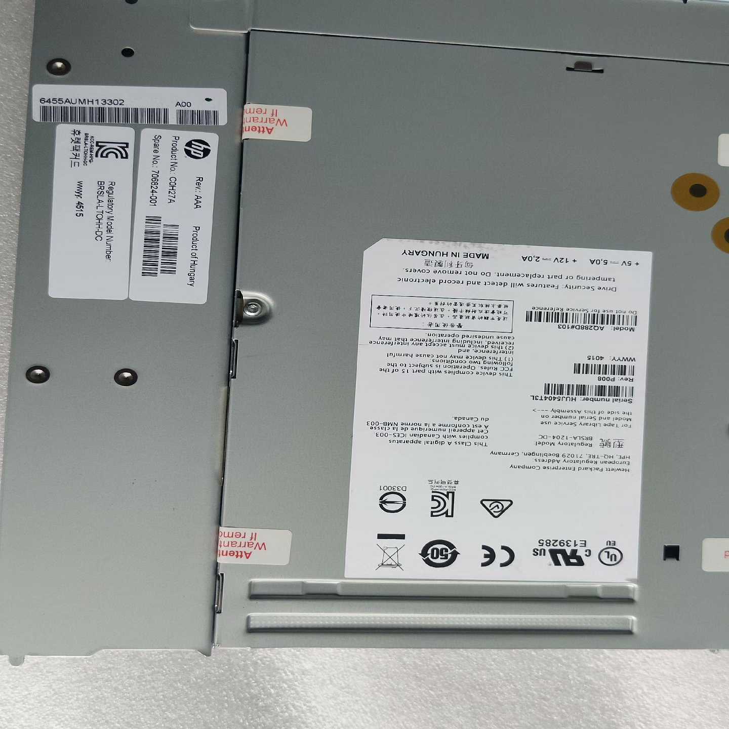 HP C0H27A 706824-001 MSL LTO6询价