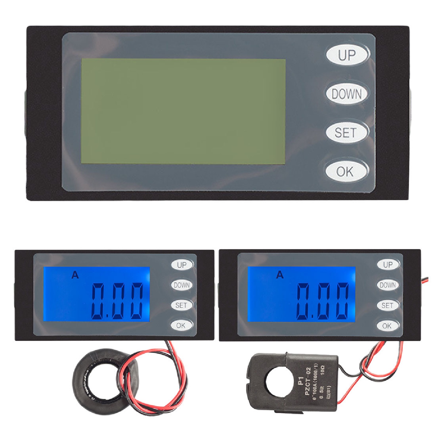 PZEM-006AC80-260V100A电能计量电力监测仪电压电流功率表