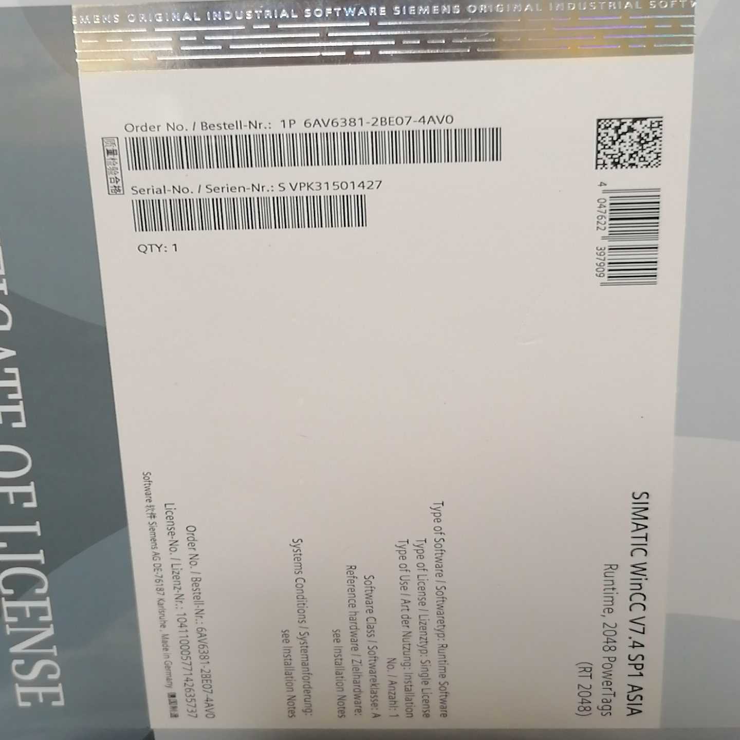 【议价】6AV6381-2BE07-4AV0未开封！适用