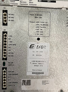 ABB机器人电源DSQC374电源3HAC34621功能议价