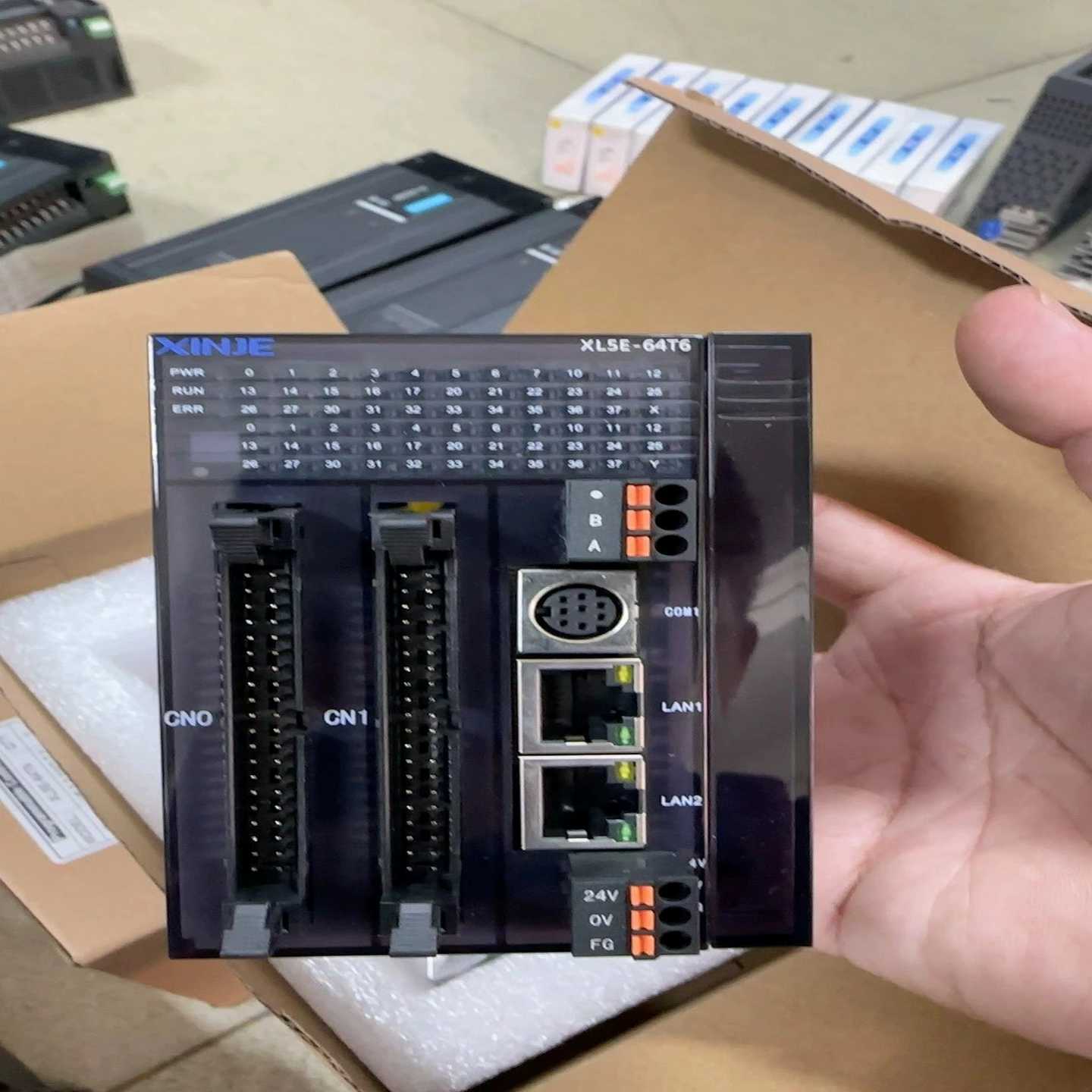 信捷XL5E以太网型PLC，全新盒码一致，年份24年，XL5--议价商品