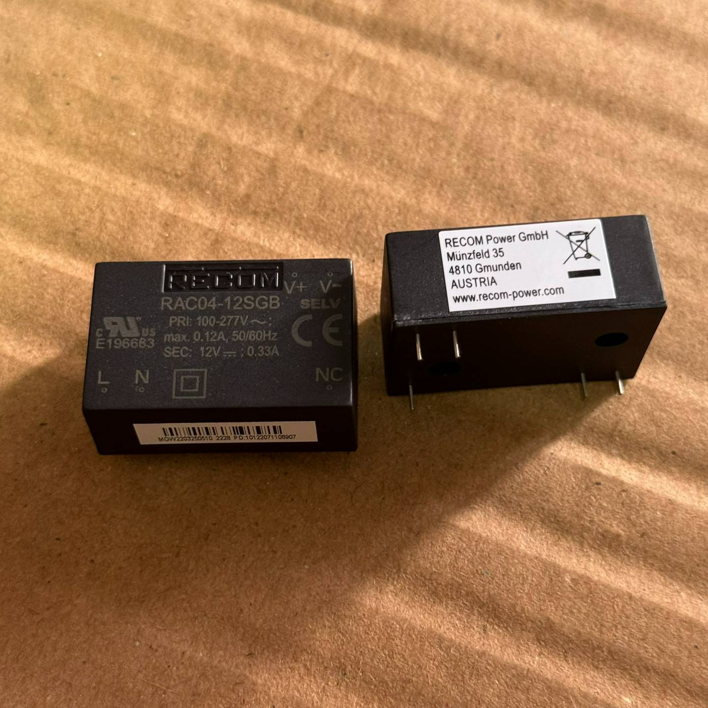 全新RECOM力康电源模组RAC04-12SGB{议价}