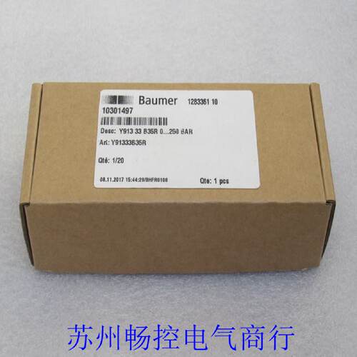 供应全新Baumer压力传感器 Y913 33 B35R 现货0...250 BAR 宝盟Y9
