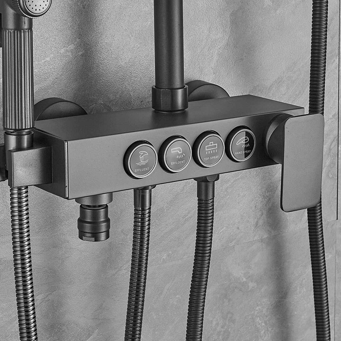 不锈钢恒温混水阀洗澡冷热水开关浴室花洒配件淋浴通用龙头主体