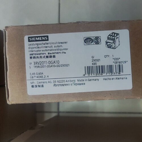 【询价】3RV2011-0GA10
