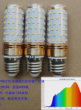 情锅锅光头强护眼灯泡ledE27大螺口RG0Ra98使用普瑞全光谱光源