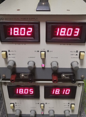 寻I直流稳压电源双路18V5A大华DH1805成色不错风
