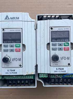 台达变频器0.75KW220V。型号:VFD007M21。--议价商品